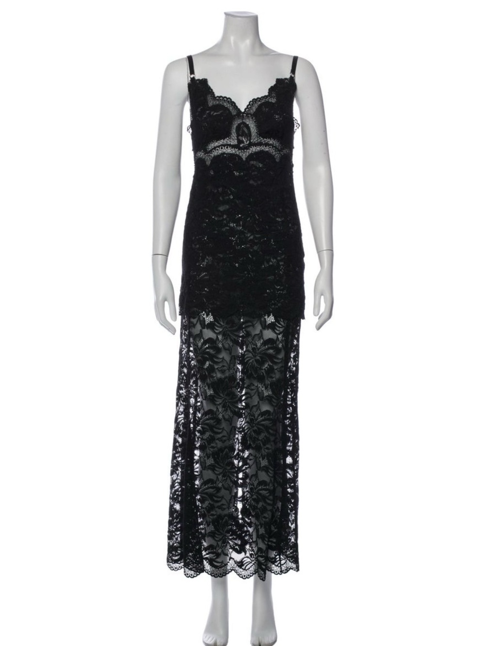 Paco Rabanne Long lace dress